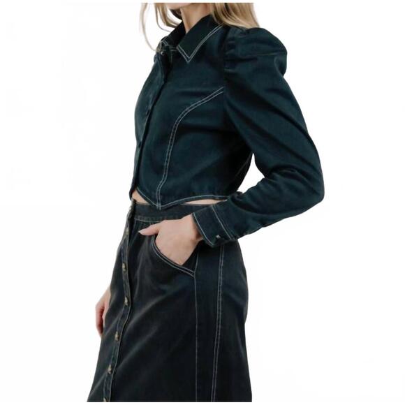 NEW LOVE THE LABEL aurore jacket in pagent blue - Picture 4 of 4